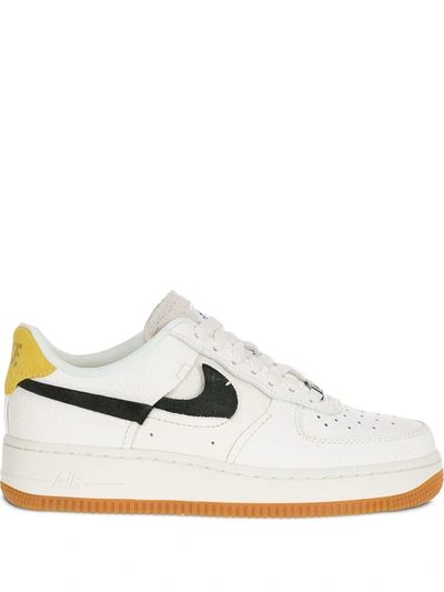 Nike Air Force 1 '07 Lxx Suede-trimmed Textured-leather Sneakers In White