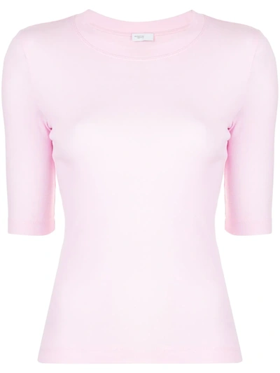 Rosetta Getty Rib Cotton Jersey T-shirt In Pink