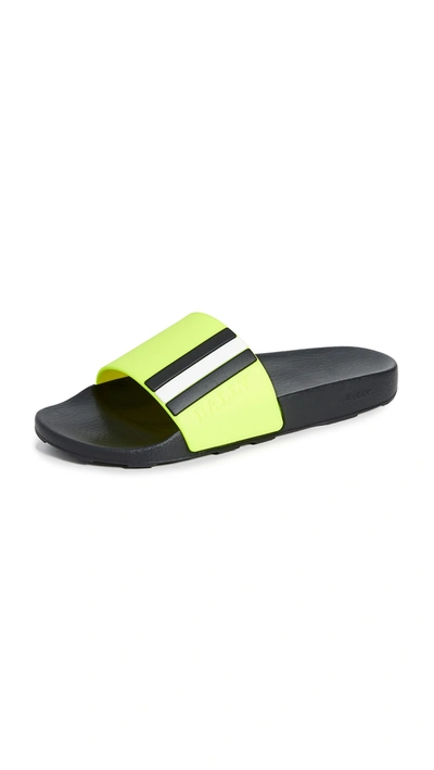 Bally Men's Saxor Rubber Slide Sandals In Yellow