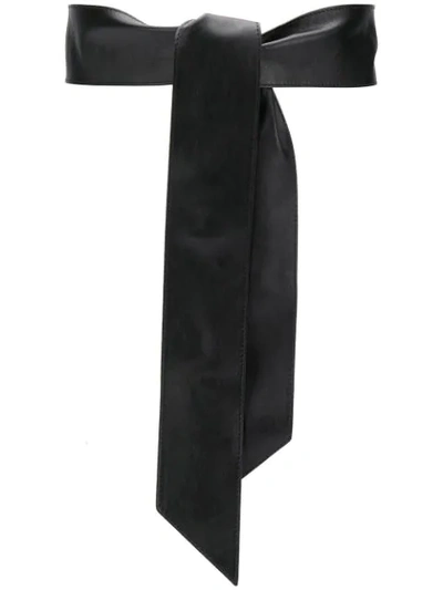 Orciani Tie-waist Belt In Black