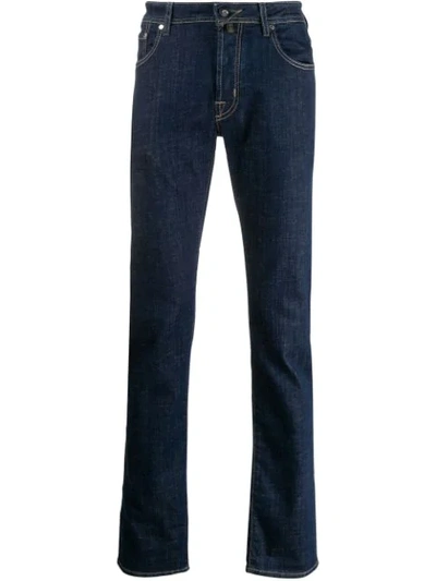Jacob Cohen Mid Rise Slim Fit Jeans In Blue