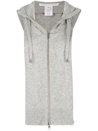 Veronica Beard Cashmere Hoodie Dickey In Grey