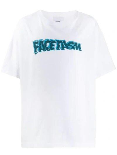 Facetasm Logo-print T-shirt In White