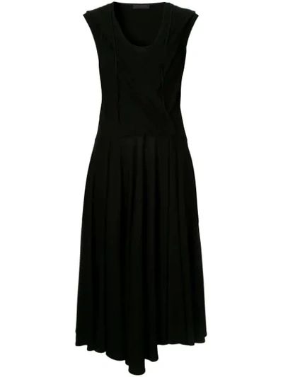 Anteprima Hooded Midi Dress In Black