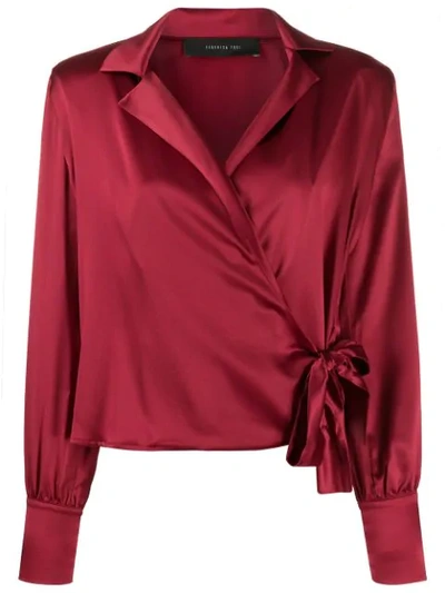 Federica Tosi Wrap Style Blouse In Red