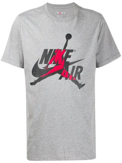 Nike Jordan Relaxed-fit T-shirt In Grey