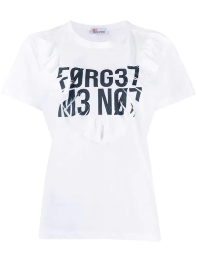 Red Valentino Forget Me Not T-shirt In White