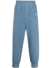 Drôle De Monsieur Two-tone Track Trousers In Blue