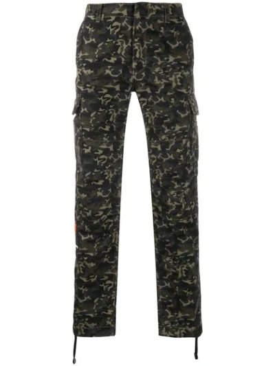 Not Guilty Homme Camouflage Print Trousers In Green