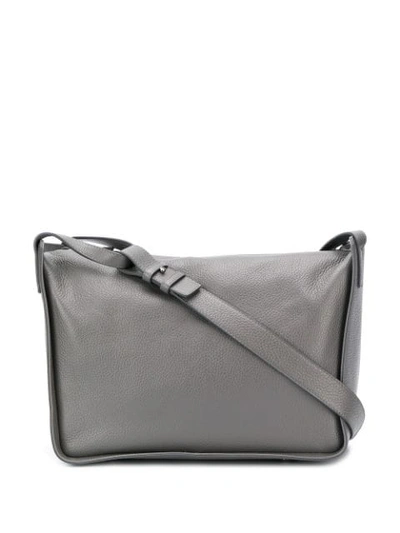 Fabiana Filippi Pebbled Leather Shoulder Bag In Vr2  Grey 