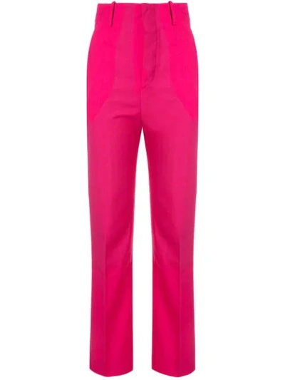 Facetasm High-waist Trousers In Pink