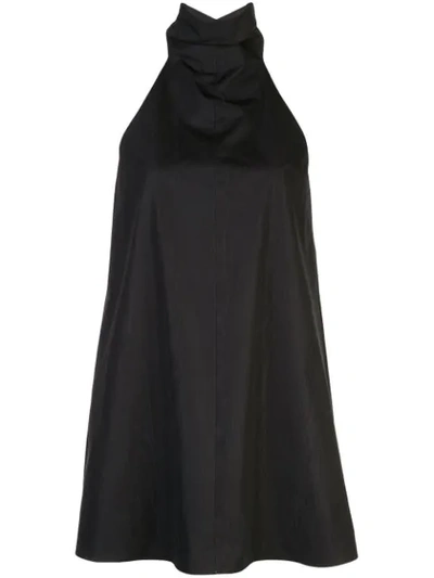 Cushnie Stand-up Collar Dress In Black