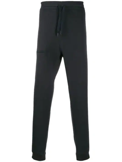 Z Zegna Tapered Track Pants In Black