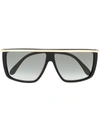 Givenchy Metal Embellished Graphic Sunglasses In Black