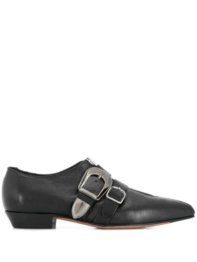 Paul Smith Buckled Zip-up Shoes In Black
