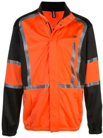 Astrid Andersen Colour Block Sport Jacket In Orange