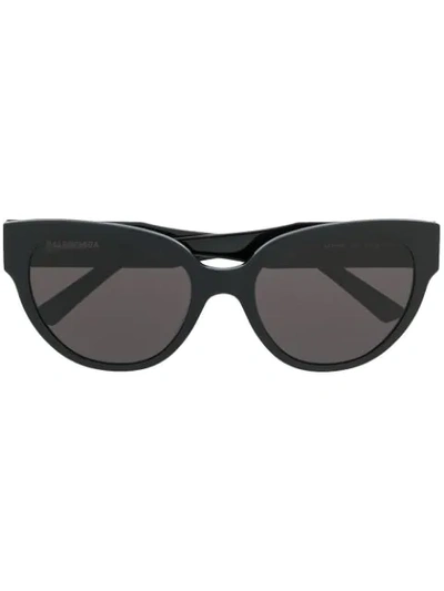 Balenciaga Flat Butterfly Sunglasses In Black