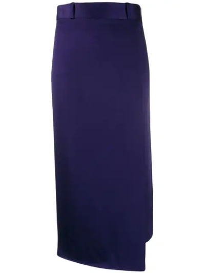 Haider Ackermann Kuiper Asymmetric Skirt In Purple