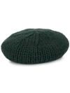 Undercover Knitted Beret Hat In Green