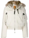 Parajumpers Short Hooded Padded Jacket In 770 Chalk