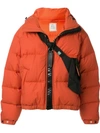 Miharayasuhiro Crossbody Bag Puffer Jacket In Orange