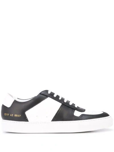 Common Projects Zweifarbige Sneakers In Black