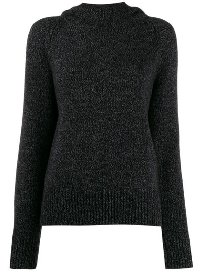 Joseph Knitted Hooded Jumper In Grey