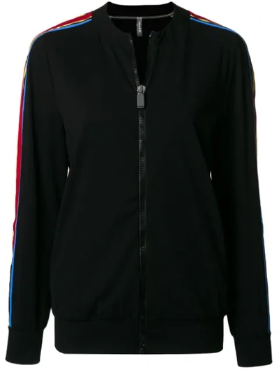 No Ka'oi Side-stripe Zipped Jacket In Black