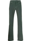 Jacob Cohen Straight Leg Jeans In Green