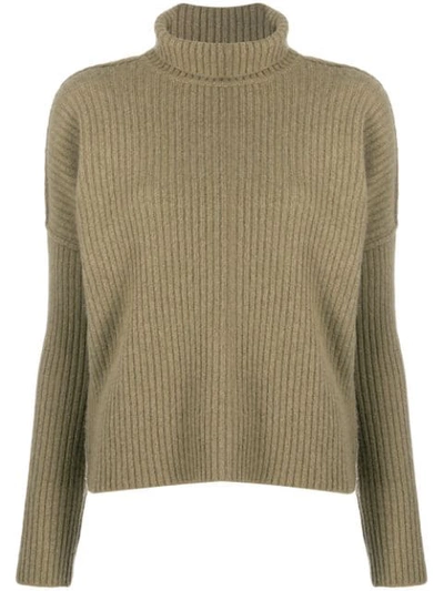 Alyki Gerippter Pullover In Green