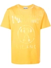 Moschino Tonal Logo Print T-shirt In Yellow