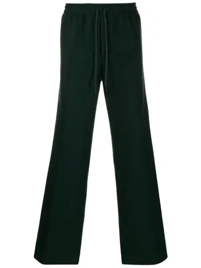 Undercover Wide Straight Leg Trousers In Green