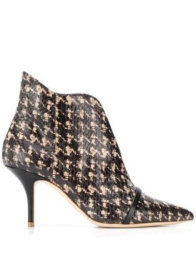 Malone Souliers Cora Patterned Booties In Black