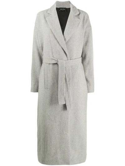 Andrea Ya'aqov Belted Waist Coat In Grey