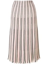 Molli Lisa Knit Midi Skirt In Pink