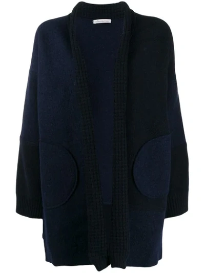Stefano Mortari Open Knitted Cardigan In Blue