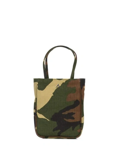 Ashley Williams Camouflage Print Tote In Green
