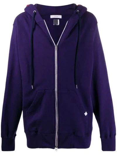 Facetasm Oversized Zip-up Hoodie In Purple