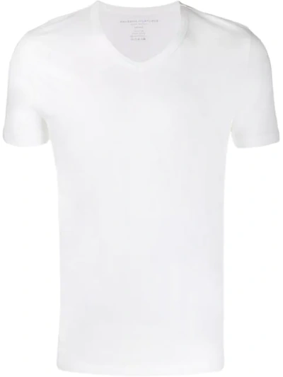Majestic V-neck Jersey T-shirt In White
