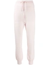 Barrie Knitted Joggers In Pink