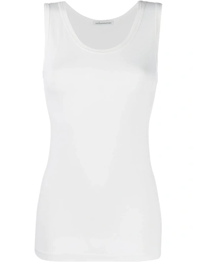 Stefano Mortari Slim-fit Sleeveless Top In 001