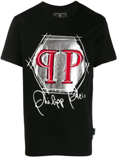 Philipp Plein Crew Neck T-shirt In Black