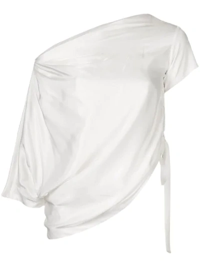 Manning Cartell Asymmetric High Notes Top In White