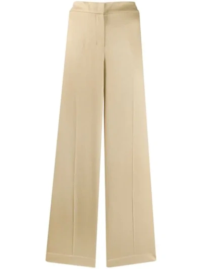 Theory Palazzo Trousers In Neutrals