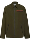 Prada Technical Shirt Jacket In Green