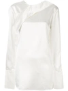 Marni Reverse Button Shirt In White