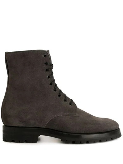 Namacheko Suede Ankle Boots In Grey