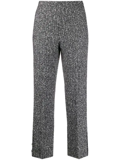 20:52 Marl Cigarette Trousers In Black