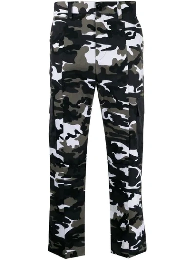 Not Guilty Homme Camouflage Print Trousers In Black