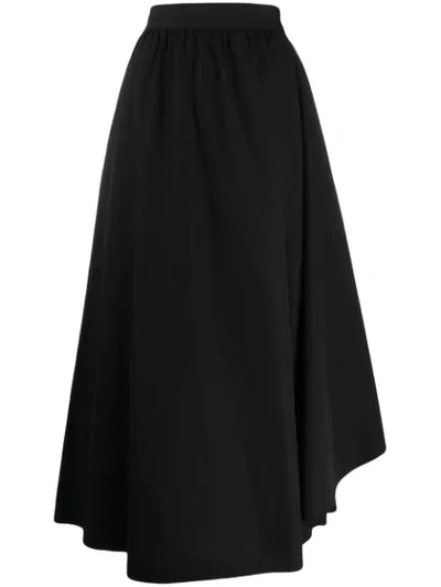 Barena Venezia Asymmetric Full Skirt In Black